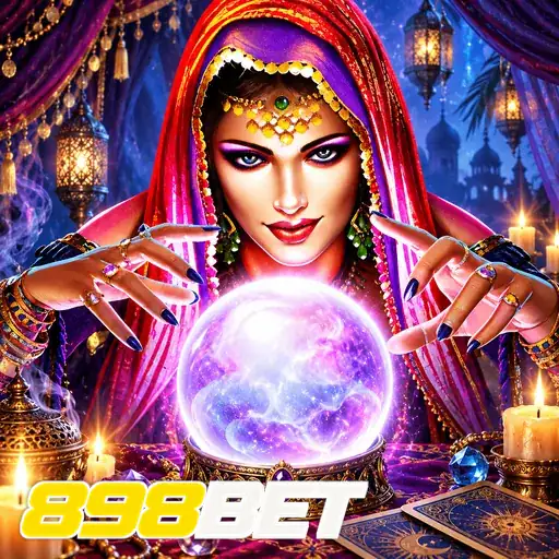 898BET — ilustração de uma adivinha com bola de cristal