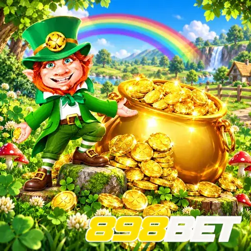 898BET — ilustração de um duende com moedas de ouro