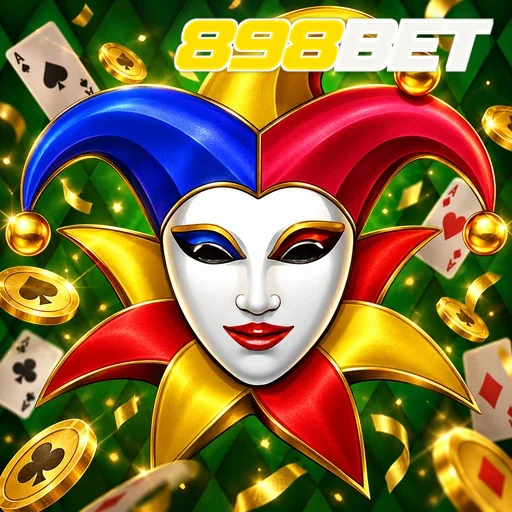 898BET — ilustração de uma máscara de coringa colorida