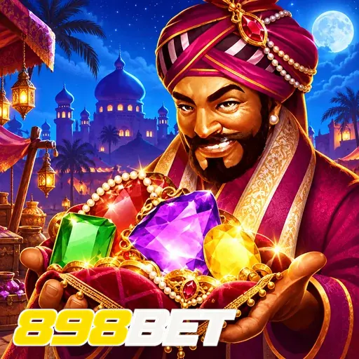 898BET — ilustração de um mercador com tesouros