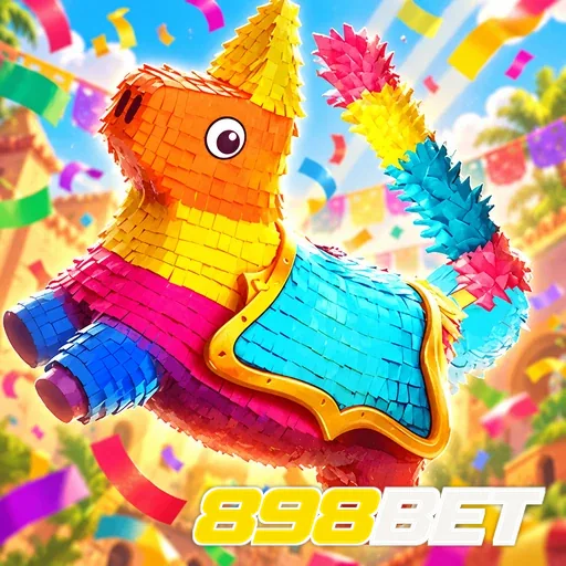 898BET — ilustração de uma piñata colorida
