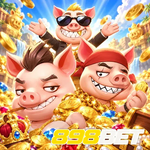 898BET — ilustração de porcos cartunescos