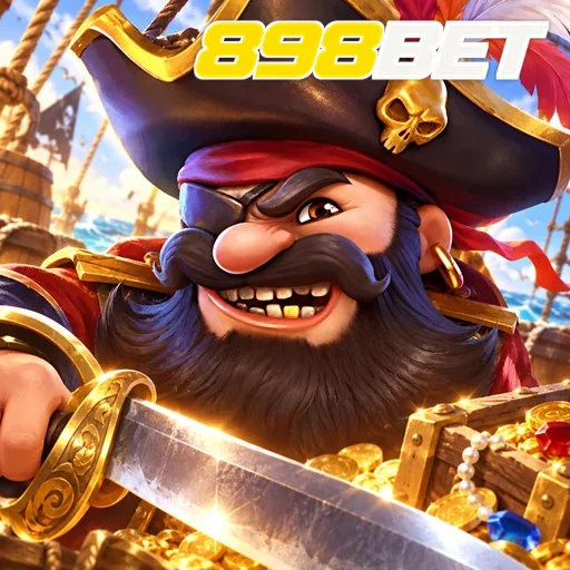 898BET — ilustração de um rei pirata com espada