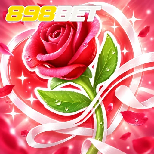 898BET — ilustração de uma rosa cor-de-rosa